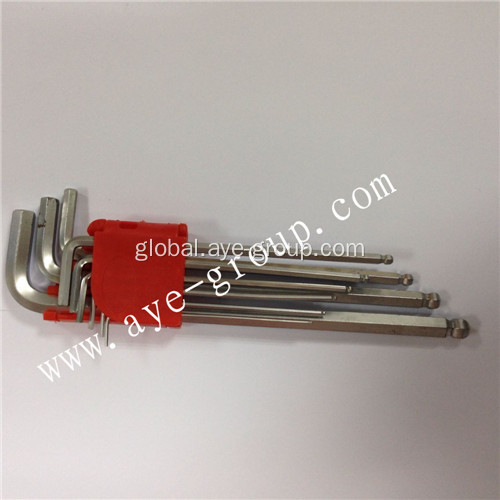  Inner Hexagon Wrenches Ball head long hex key with 9 pcs Factory